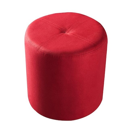 KB 3215-R 15 X 14 X 14 In. Round Stool - Red Microfiber